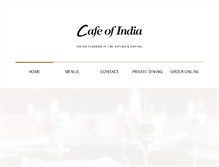 Tablet Screenshot of cafeofindiadc.com